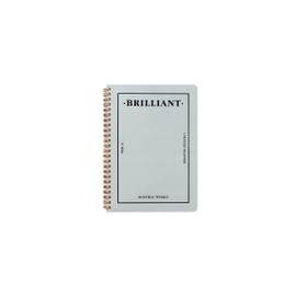 PAPERIAN Brilliant 2021 Monthly & Weekly Planner - Wirebound Undated Monthly & Weekly Planner Book Scheduler Diary (Grey Sky, 5.9 x 8.2 x 0.4 inches)