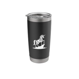 Majestic Unicorn Standing On Rocky Hill Graphic Stainless Steel Insulated Tumbler