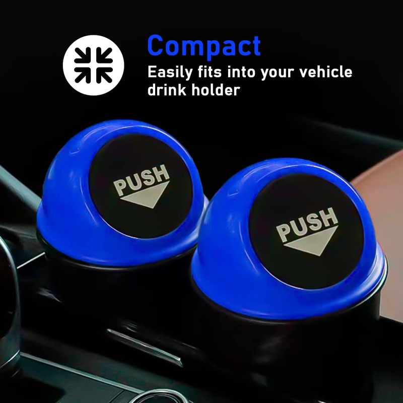 GOODIZ Mini Car Bin Cupholder, Small Plastic Compact Durable Dust