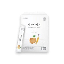 천호식품 배도라지청 스틱 10ml 100포 1박스 도라지배 Cheonho Food Pear and Bellflower Syrup Stick 10ml 100 Packs 1 Box Bellflower Pear