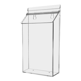 Outdoor Brochure Holder 6" x 9" with Lid Wall or Post Mount Advertising Printed Materials Real Estate Agents Flyers Notices Display Please Take One Contractors Offices Inspectors by Marketing Holders