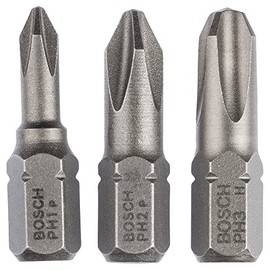 Bosch 2607001752 Screwdriver Bit 3 Set 25mm Ph