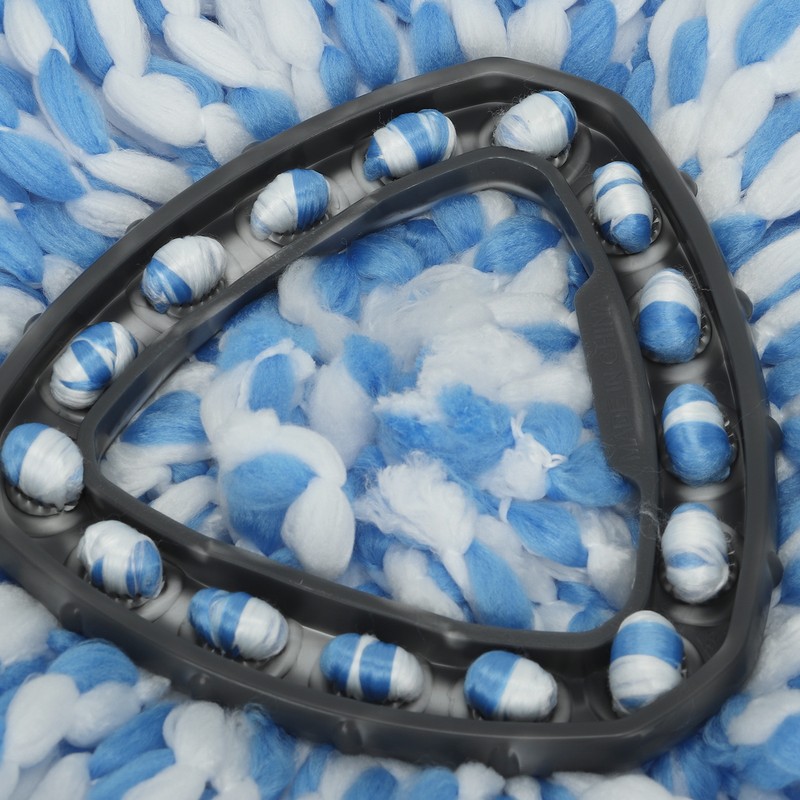 4Pcs Microfiber Rotating Mop Head 360 Spinning Triangular Mop Replacement