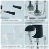 GORGECRAFT 6 Stück 5 ml Transparente Nagellackflaschen Mit Schwarzer Pinselkappe