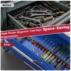 Preciva 2 PCS Magnetic Tool Holder with 24 Sliding Clips,