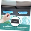 FUNOMOCYA 2pcs PU Leather Car Visor Tissue Holder Stylish Sun