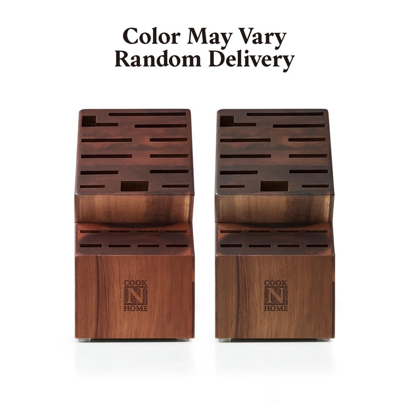 Cook N Home Basics, Acacia Wood Cutlery Storage Block without