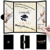 2025 Graduation Guest Book Black Gold Graduation Party Decorations Class