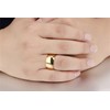 Fashion Month Mens 12mm Classic Gold Tungsten Carbide Ring Wedding