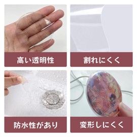 nalaina Can Badge Cover, Key Chain Type, Set of 12 Badges, Can Batches, Storage, High Transparency, Storage Keychain, Replacement Keychain, Compatible with 2.3 inches (58 mm) Can Badges, clear