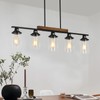 GEFOUN Farmhouse Kitchen Island Lighting, 5-Light Dining Room Light Fixture