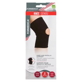 Formedica - Knee & Patella Support - Black Adjustable Brace with Spiral Hinges for Stability & Injury Prevention (Large)