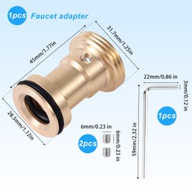 Tub Spout Adapter Kit, Brass Slip on Shower Diverter Repair Kit Bathtub Repair Replacement Parts Compatible with Delta RP33794 Faucet
