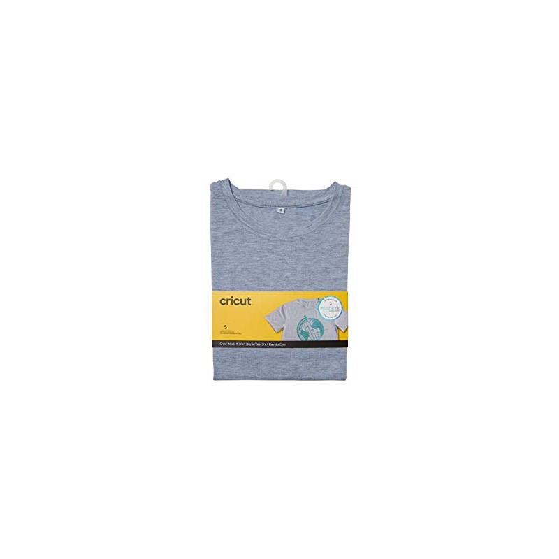 Cricut Infusible Ink Men's Crew Neck T-Shirt Gray - Small