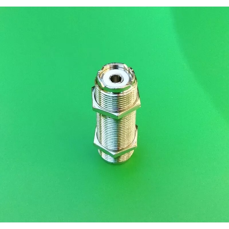 DLS (1 PC) UHF Chassis Mount Double Female Bulkhead -