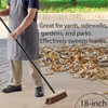 Pack of 3 Push Broom 18 Inch Outdoor Heavy Duty