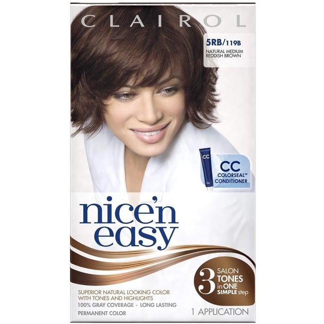 Clairol Nice'N Easy CrÃƒÂ¨me 5RB Medium Reddish Brown (Pack of 3)