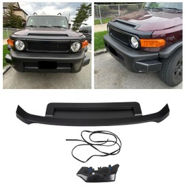 ECOTRIC Hood Molding Trim Compatible with 2007-2009 Toyota FJ Cruiser Replacement for TO1235102 7618035031C0