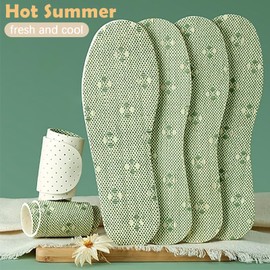 5 Pairs Barefoot Cotton Insoles, Breathable Multi Hole Shoe Liner Barefoot Shoe Insert, Shoe Insole Foot for High Heel Sneaker