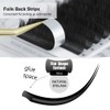 NAGARAKU Flat Lash Eyelash Extensions with 2 Bristles for Eye