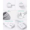 Power Strip Extension Cord - 6 Outlets and 4 USB