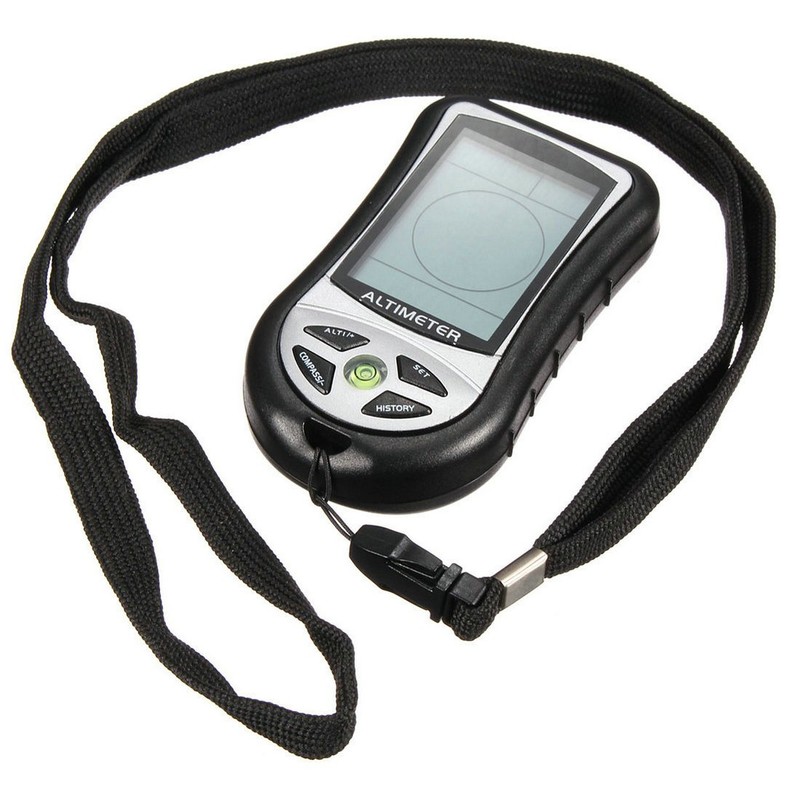 Multifunction Outdoor Hiking Camping 8 in 1 LCD Digital Display