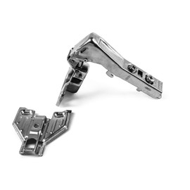 Berta (20 Pieces) 90 Degree, Soft/Self Close Full Overlay, Concealed, Face Frame Kitchen Cabinet Door Hinges with Installation Screws