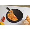 SWEIBIAI Black Pizza Board 20”X16” Round Pizza Cutting Board Pizza