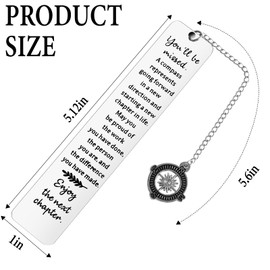 TUCEWP Coworker Leaving Gifts for Women Men Farewell Going Away Goodbye Gifts for Coworker Friends Teacher Nurse Coach Boss Employee Best Retirement Gifts Metal Compass Bookmark You Will Be Missed