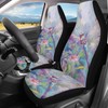 Talayituse Dragonfly Flower Print Car Front Seat Cover, 2 Pack