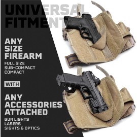 Tactical Molle Pistol Thigh Gun Holster Drop Leg Holster Right Hand Adjustable