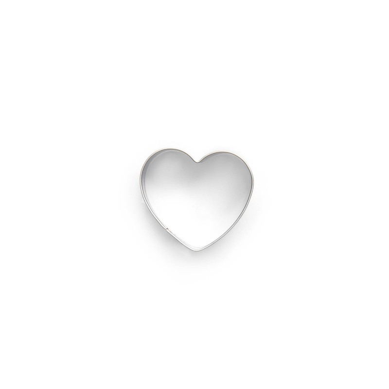 Fox Run Mini heart cookie cutter, 1 Inch, Silver