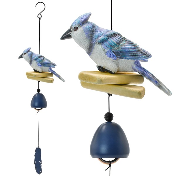 MrMrKura Bird Wind Chimes, Metal Wind Bell Pendent for Outside
