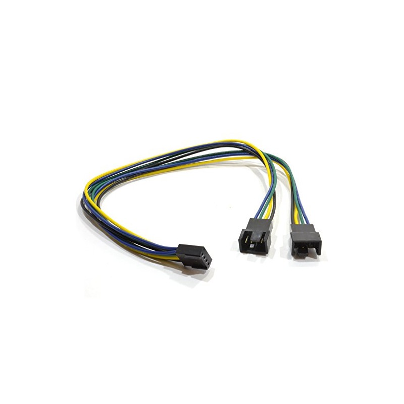 kenable PWM Fan Splitter Cable 4 Pin Plug to Twin