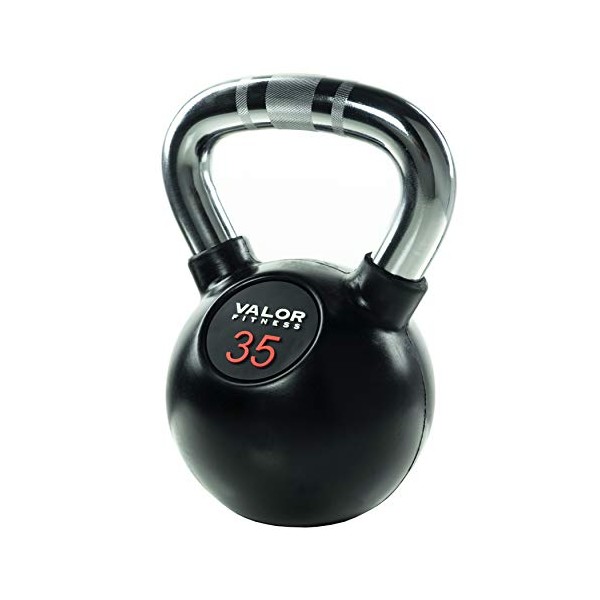Valor Fitness CKB-35 Chrome Kettlebell, 35 lb