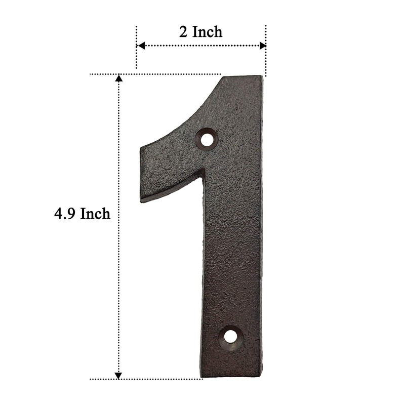 House Numbers for Outside-4.9 Inch High Home Address Numbers/Mailbox Numbers,