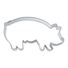 Staedter Lucky Pig Cookie Cutter, Silver, 8 cm