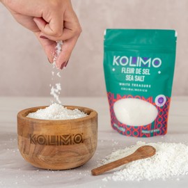 Kolimo Mexican Fleur de Sel Finishing Gourmet Salt, 8oz (pack of 1)