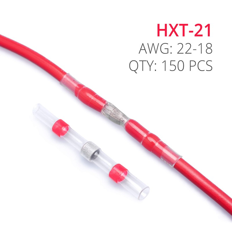 Wirefy 150 PCS Solder Seal Wire Connectors - Heat Shrink