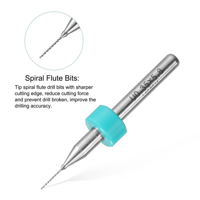 sourcing map PCB Drill Bits 0.35mm Tungsten Carbide Rotary Tool