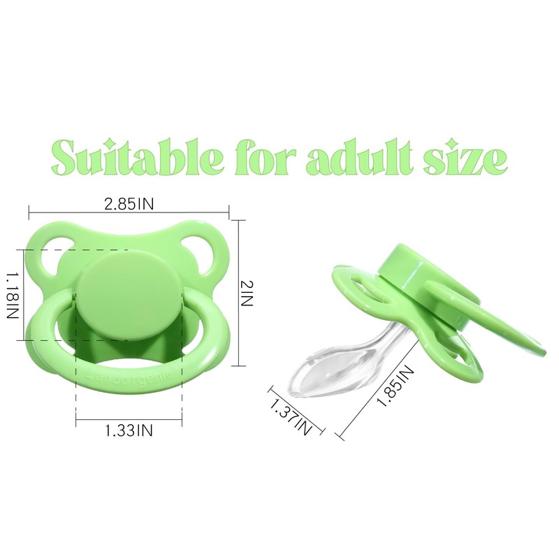 Landofgenie Adult Size Large Shield Pacifiers Moon Shaped Cutie Pacifier