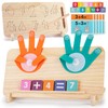 Montessori Toys for 3-5 Year Old, Double-Sided Educational Learning Math