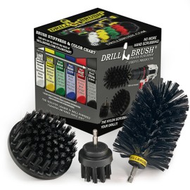 Drill Brush Power Scrubber by Useful Products - Cepillos de repuesto para cepillo para polvo de alambre - Accesorios de herramientas eléctricas - Cepillos de parrilla de cerdas de nailon para limpiar rejillas de parrilla - Juego de limpieza de rejilla de