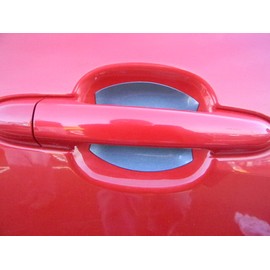 Flat Black Universal Auto Accessory Car Door Handle Scratch Cover Guards Protector Fits Subaru (4pk)