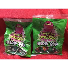 Charms 2 Bags Of WATERMELON CHARMS BLOW POPS CANDY LOLLIPOPS PARTY GOODY BAG 3.2oz Each