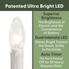 612 Vermont Ultra-Bright LED Window Candles with Timer, Battery Operated,