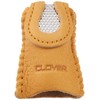 Clover Leather Double Sided Thimble-, Brown