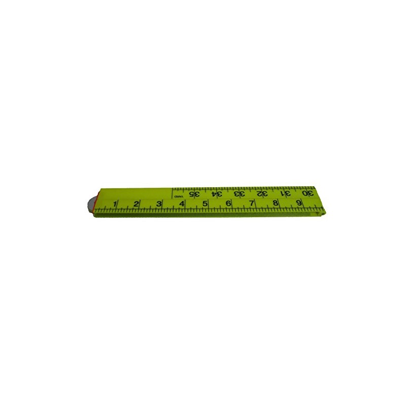 1m / 3ft Easy to Read Folding Plastic Ruler Metric