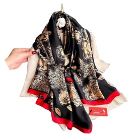 YMXHHB Fashion Scarves Scarf Silk Feeling Scarves Long Lightweight Sunscreen Shawls for Women, Y79, Free size