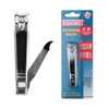 Large Splash-Proof Stainless Steel Fingernail & Toenail Clippers with File Clipper